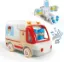 Picture of Cars Toys for 2 3 4 5 Years Old Toddlers Boys Girls, Ambulance Truck with Sound and Light, Early Learning Toy, Plastic and Wooden Vehicles, Doctor Kit for Kids, Christmas Birthday Gifts